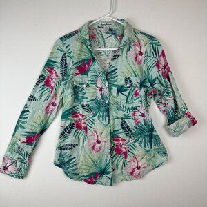 Tommy Bahama LS Knit Tropical Print Shirt